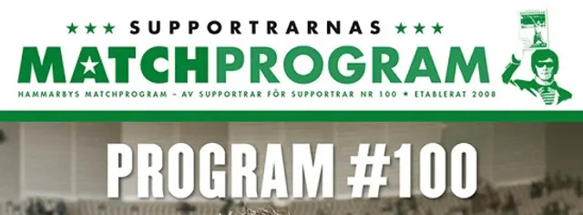 Supportrarnas matchprogram fyller #100