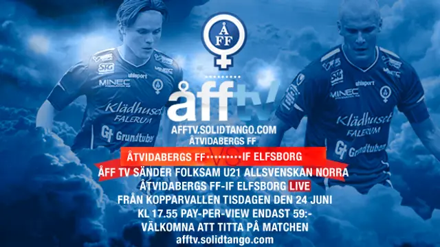WebbTV: Åtvidabergs FF U21-Elfsborg U21 (LIVE)
