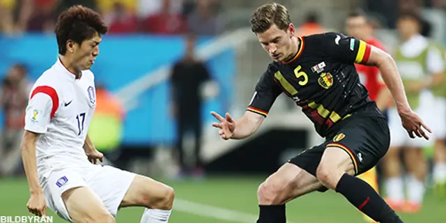 Sydkorea - Belgien 0-1: Äventyret är över