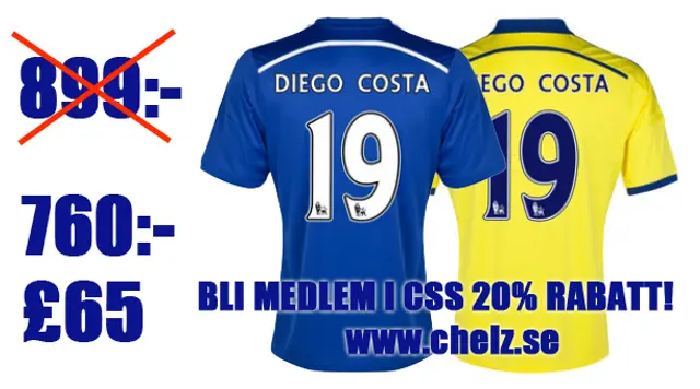 Chelz Shop: Medlemsrabatt 20%