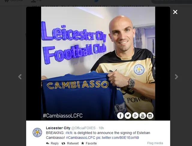 Presentation: Esteban Cambiasso