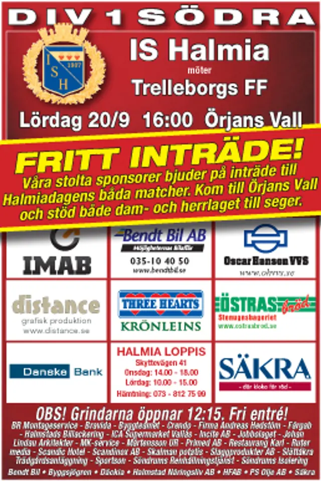 Inför IS Halmia - Trelleborgs FF