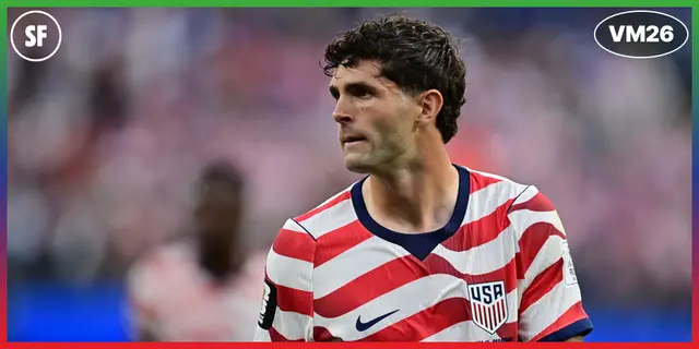 Avbräck för USA: Pulisic missar matchen