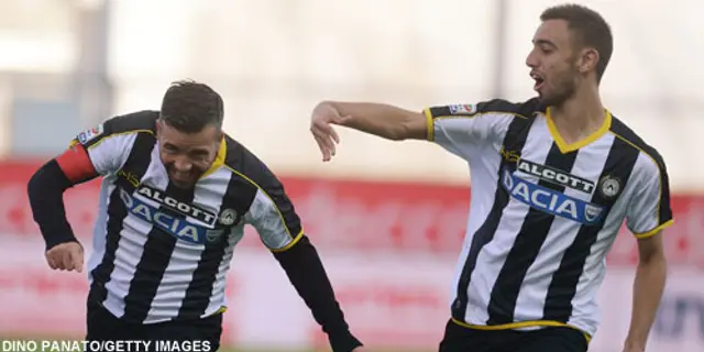 Halvtid i Serie A: Udinese