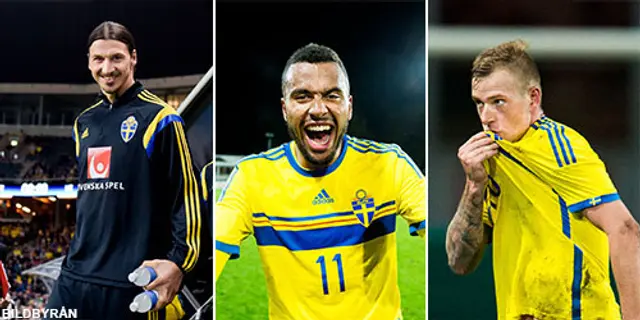 Truppen med Zlatan, Guidetti och Thelin