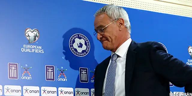 Inför Grekland - Rumänien: Ranieri inleder inför tomma läktare på Karaiskakis