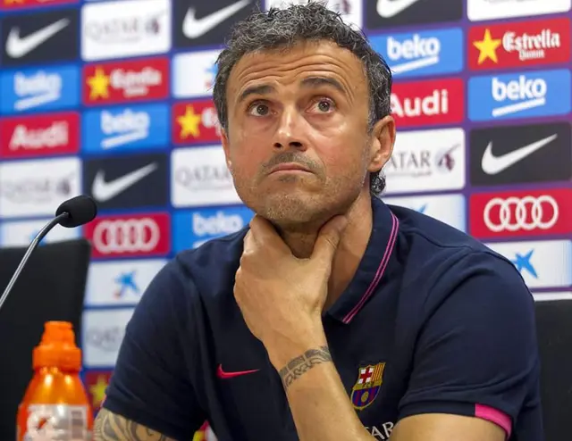 Luis Enrique tonar ner problemen