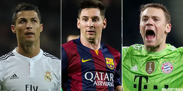 Le Ballon d'Or: Messi, Neuer eller Ronaldo