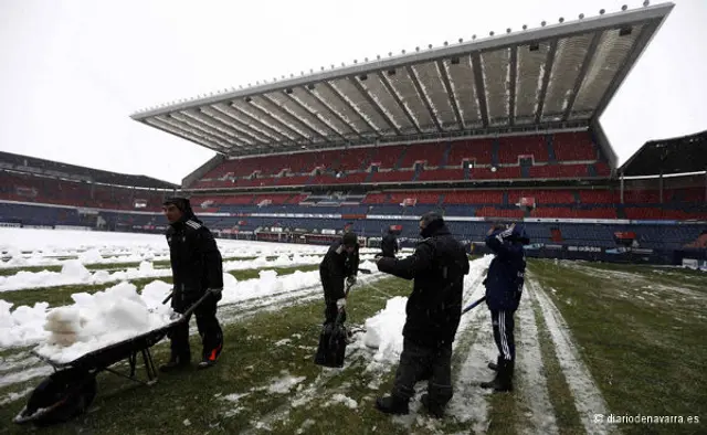 Osasuna – Zaragoza inställd på grund av snöfall