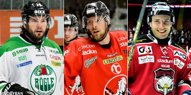Rögle, Vita Hästen och Malmö kvalar till SHL