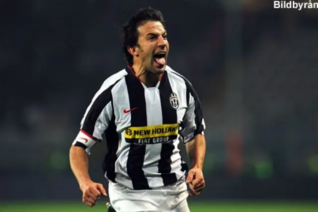 Sampdoria – Juventus: Del Piero skytteligavinnare och Cassano