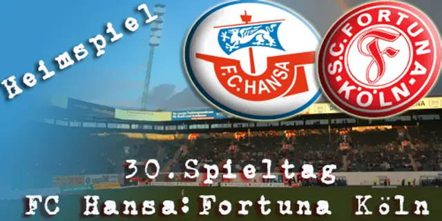 Inför FC Hansa - Fortuna Köln