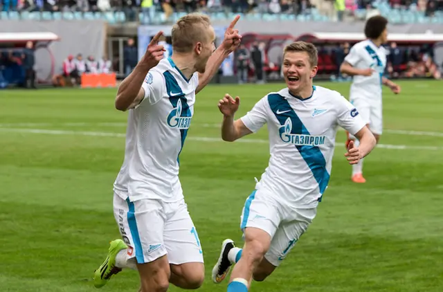 CSKA 2 - 2 Zenit. Smolnikov höll kvar Zenit i guldstriden