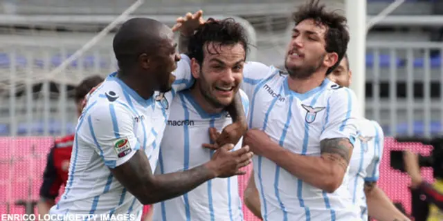 Cagliari-Lazio 1-3: Nervöst trots dominans