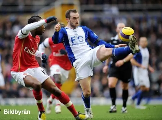 Birmingham utj&auml;mnade mot Arsenal