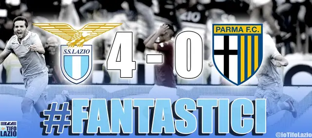 Lazio-Parma 4-0: Snabba poäng