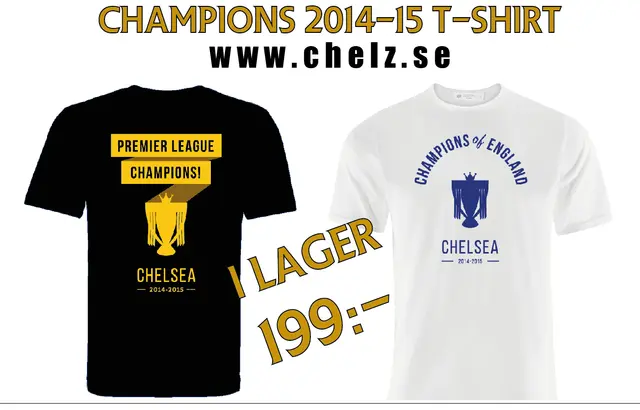 Chelz Shop: Champions T-shirt (fri frakt)