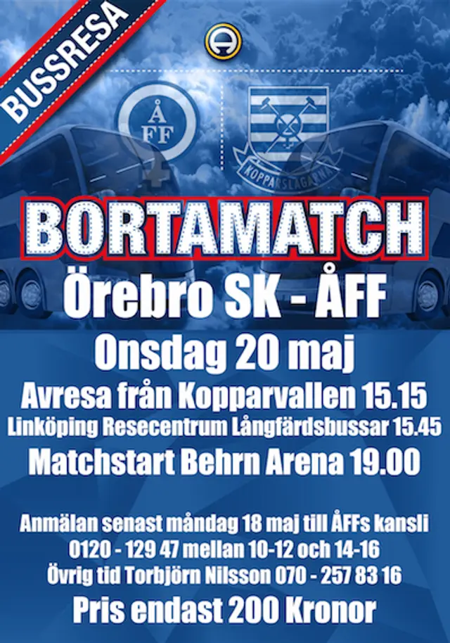 Bortaresa till Örebro