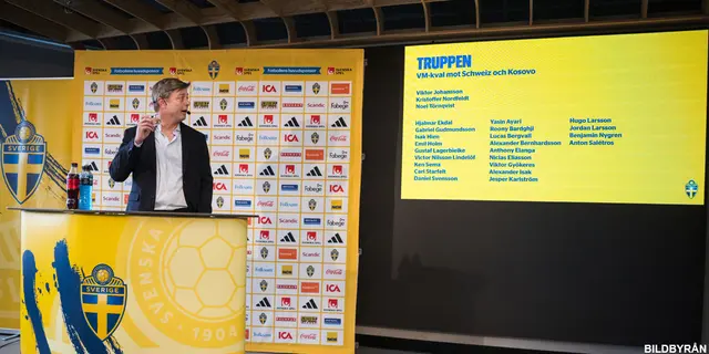 Här är Sveriges trupp till VM-kvalet