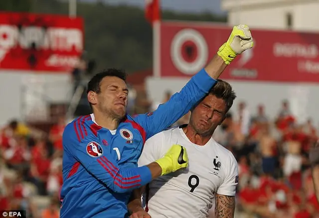 Albanien - Frankrike 1 - 0