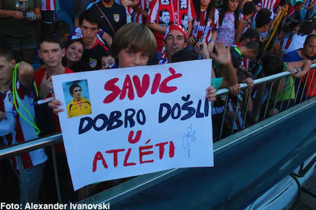 BILDSPECIAL: Savic presenterad på Vicente Calderón