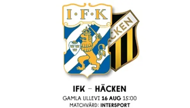 Inför: IFK Göteborg - BK Häcken 2015-08-16