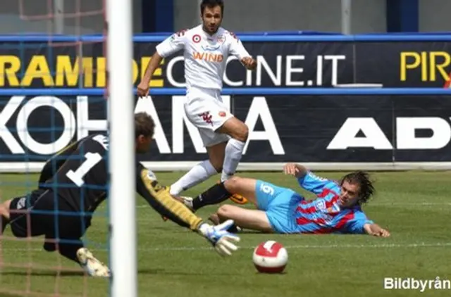 Roma-Catania 1-0: Segert&aring;get uppe p&aring; r&auml;lsen igen