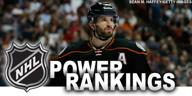 NHL Power Rankings: ”Det är krisrubriker i Anaheim”