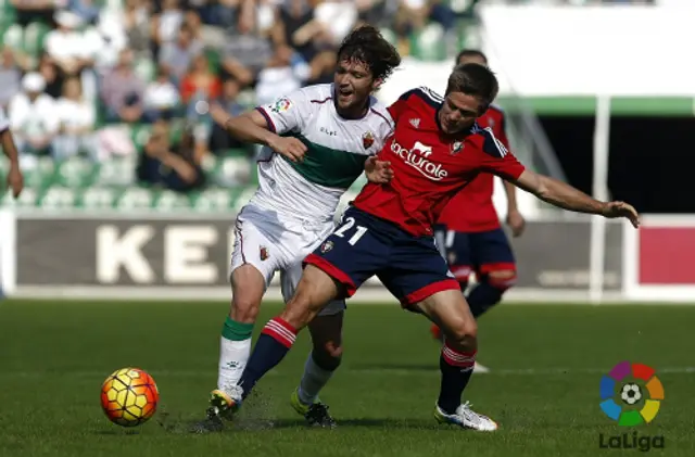 Osasuna förlorade borta mot Elche