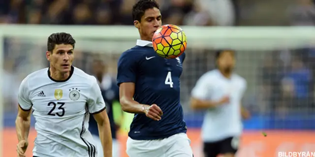 Raphaël Varane missar EM i Frankrike