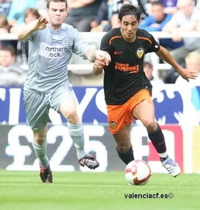 Valencia tappade ledning mot Newcastle