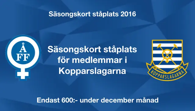 Erbjudande till medlemmar i Kopparslagarna