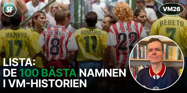 Lista: De 100 bästa namen i VM-historien plats 10 - 1