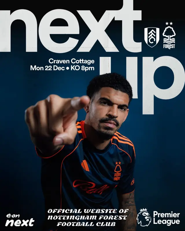 Nästa För Nottingham Forest FC Är Fulham FC På Craven Cottage