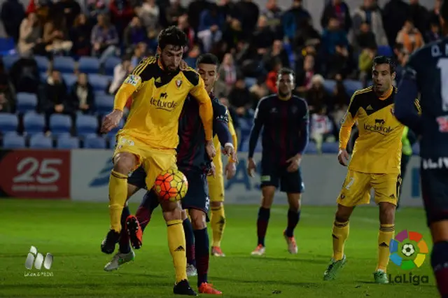 Säsongens femte bortaseger kom mot Huesca