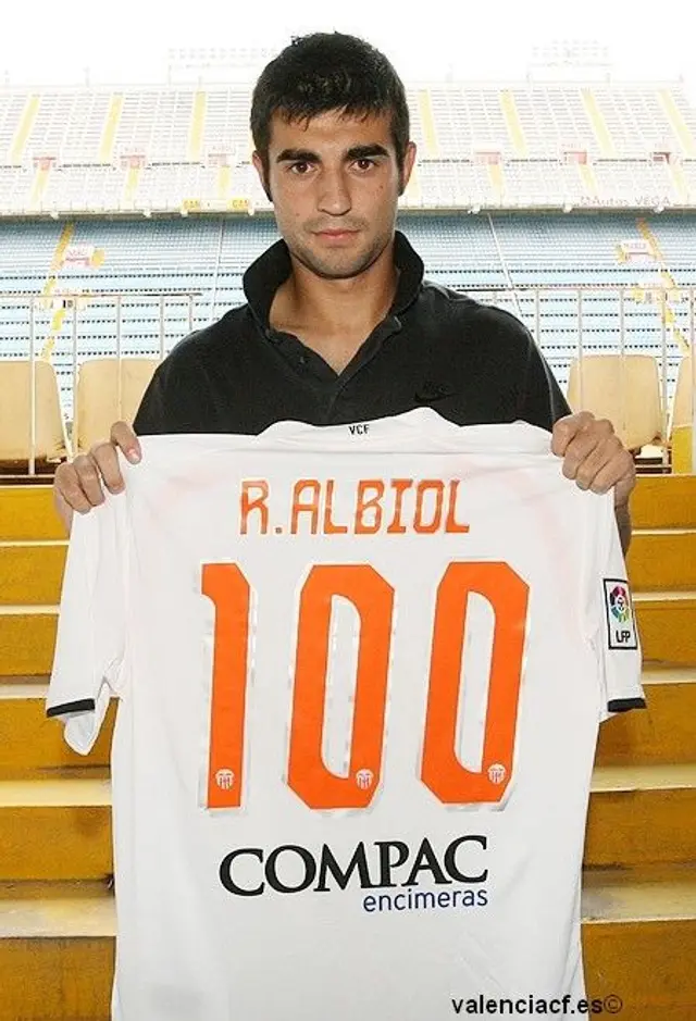 Raul Albiol firade 100 matcher