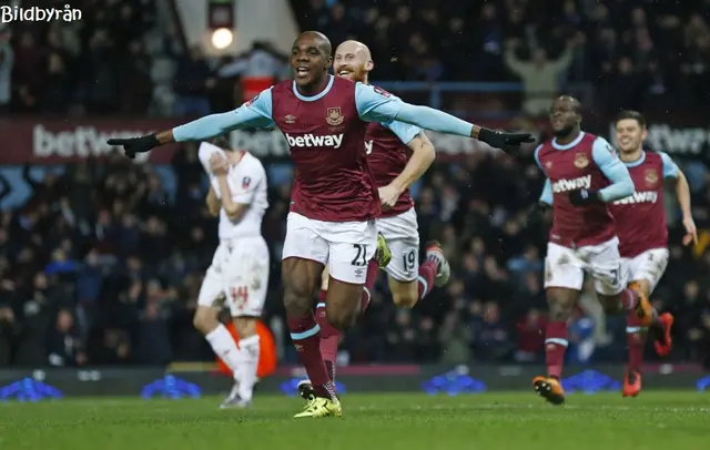 West Ham-Liverpool 2-1, vidare i FA-Cupen