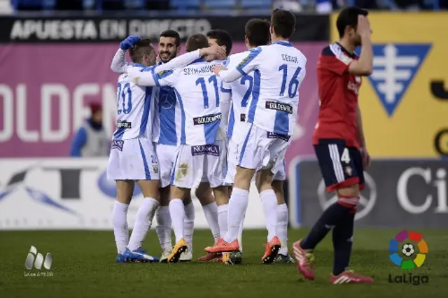 Leganés, fortsatt ligatvåa efter vinst mot Osasuna