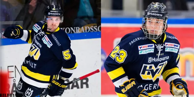 Svenska Fans mötte Lias Andersson & Adam Almquist efter segern mot Brynäs