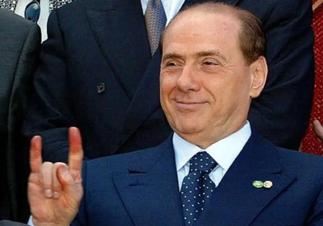 Silvio Berlusconi vila i fred