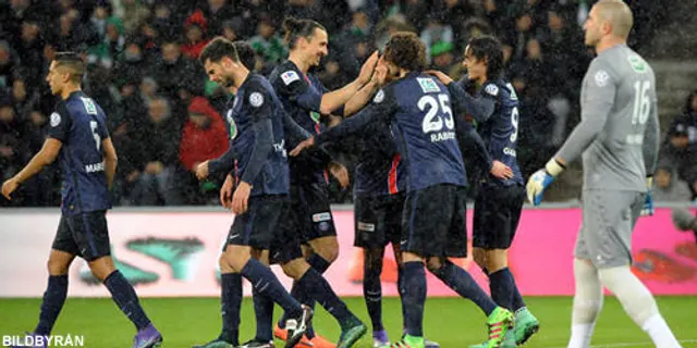 Saint-Etienne - Paris SG 1-3: PSG vidare till semifinal i Coupe de France