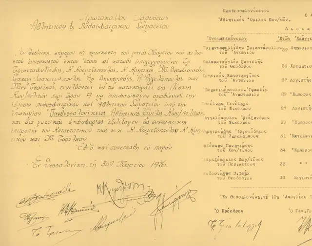 PAOK firar 90 år med att publicera hundratals bilder