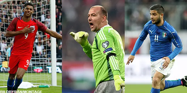 EM 2016: Rashford yngst - Király äldst