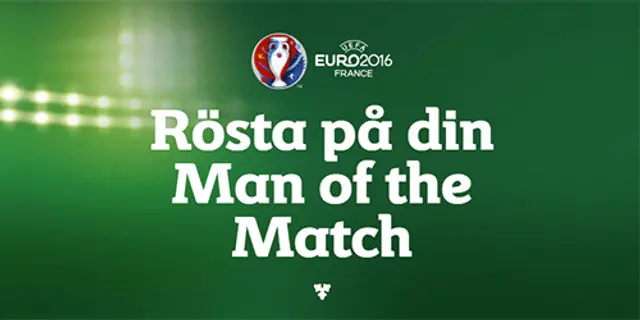 Rösta på Man of the Match – tävla om biljetter till EM-finalen