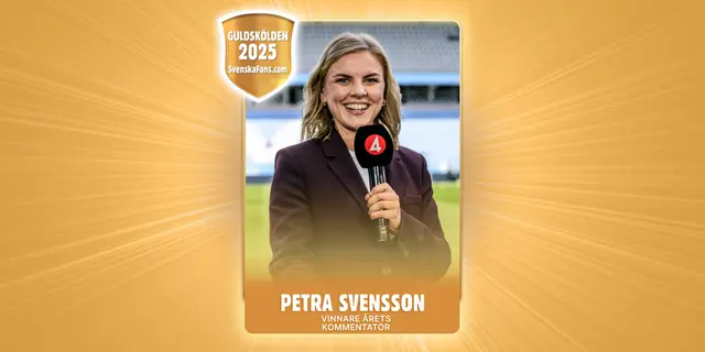 Guldskölden 2025 – Petra Svensson utsedd till Årets kommentator