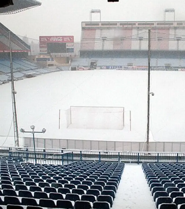 Dagens: Vicente Calderón t&auml;ckt av sn&ouml;! 