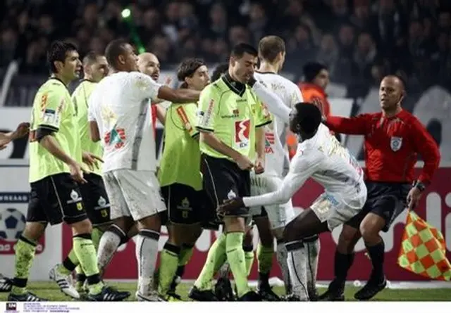 Mållöst derby som präglades av publikskandal
