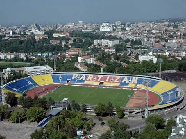 Serbien - Sverige p&aring; Partizan stadion