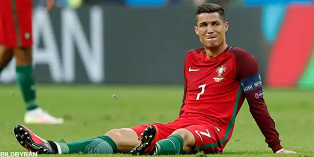 Cristiano Ronaldo klev av skadad