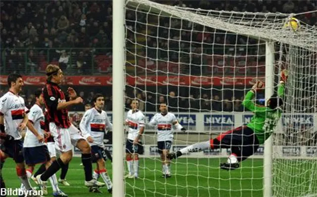 Milan-Genoa 1-1: Tv&aring; f&ouml;rlorade po&auml;ng p&aring; San Siro